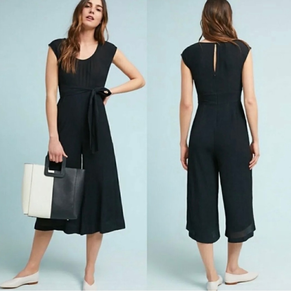 Anthropologie Abbey Black Jumpsuit